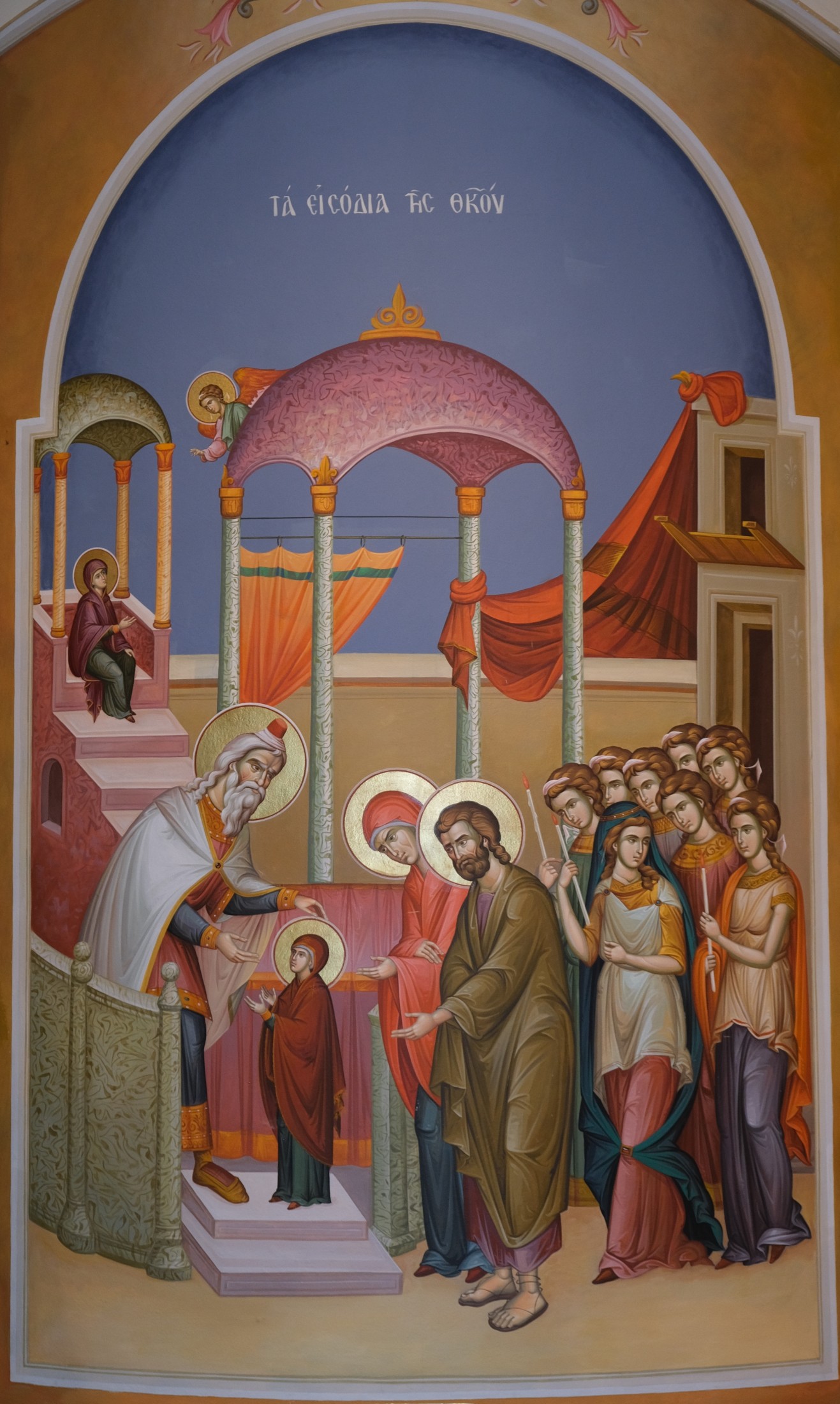 Icon of The Entrance of the Theotokos into the Temple